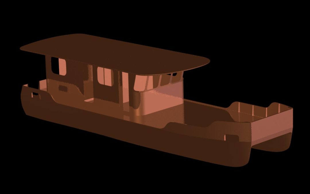 CAT13 katamarán motoros kishajó